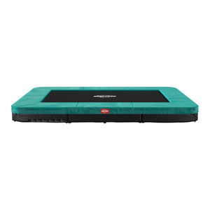 BERG SPORTS Ultim Favorit InGround 280 Trampoline | 9ft x 6ft Rectangle | Ages 14+ berg Green No Safety Net