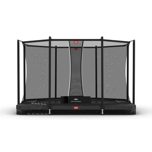 BERG SPORTS Ultim Favorit InGround 330 Trampoline | 11ft x 7ft Rectangle | Ages 14+ berg Anthracite Grey Comfort Net