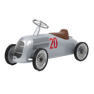 Baghera Mercedes W25 Silver Arrow Ride-On Car – Vintage Push Toy | Ages 2+ baghera 