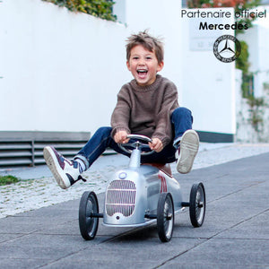 Baghera Mercedes W25 Silver Arrow Ride-On Car – Vintage Push Toy | Ages 2+ baghera 