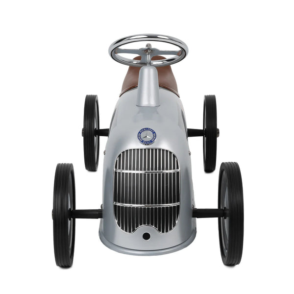 Baghera Mercedes W25 Silver Arrow Ride-On Car – Vintage Push Toy | Ages 2+ baghera