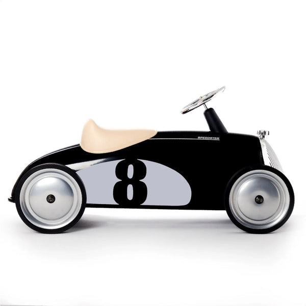 Baghera Rider Black Ride-On – Vintage Metal Push Car for Toddlers | Ages 2+ baghera