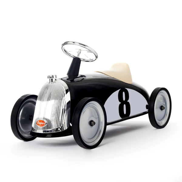 Baghera Rider Black Ride-On – Vintage Metal Push Car for Toddlers | Ages 2+ baghera