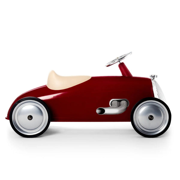 Baghera Rider Red Ride-On – Vintage Metal Push Ride On Car for Kids | Ages 2+ baghera