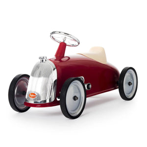 Baghera Rider Red Ride-On – Vintage Metal Push Ride On Car for Kids | Ages 2+ baghera 