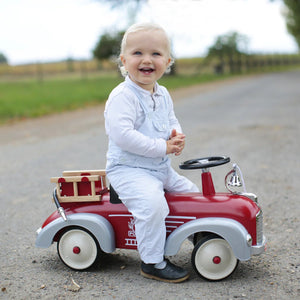 Baghera Speedster Fire Engine Ride-On – Vintage Fire Truck Toy | Ages 1+ baghera 