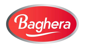 Baghera logo in red oval design – official branding of the French vintage ride-on toy and pedal car manufacturer known for classic metal cars for kids