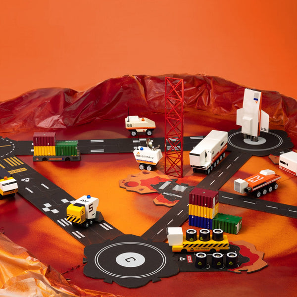 Candylab Sector 9 Play Set – Magnetic Mars Exploration Toys | Ages 3+ Wooden Toy Candylab