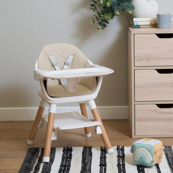 Clair de Lune 6-in-1 High Chair – Versatile, Adjustable & Easy to Clean | Ages 4M-6Y clair de lune 