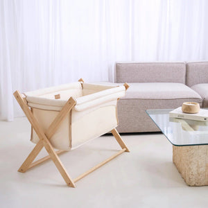 Clair de Lune Organic Folding Crib – Eco-Friendly & Travel-Friendly Sleep for Newborns | Ages 0-9M clair de lune 
