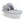 Clair de Lune Waffle White Wicker Moses Basket – Soft, Elegant & Breathable | Ages 0-9M clair de lune Grey Basket Only