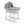 Clair de Lune Waffle White Wicker Moses Basket – Soft, Elegant & Breathable | Ages 0-9M clair de lune Grey With Deluxe Rocking Stand