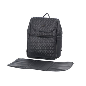 Didofy Changing Bag & Mat Black | Stylish & Practical Backpack with Insulated Holders - Little Gliders