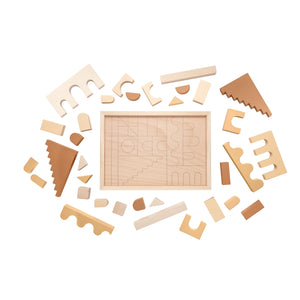 FitWood HUVILA Building Blocks – Educational Wooden Blocks for Creative Play | 3 Years+ fitwood