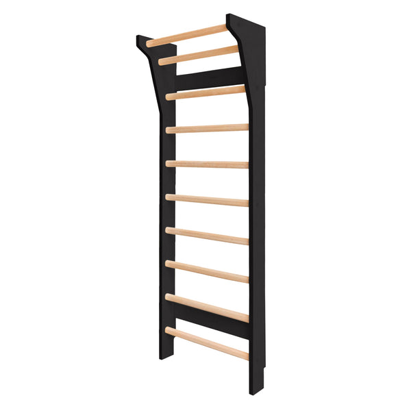 FitWood TAIMI MINI Wall Bars for Kids - Sustainable Birch Wood | 3 Years + fitwood Black - Birch