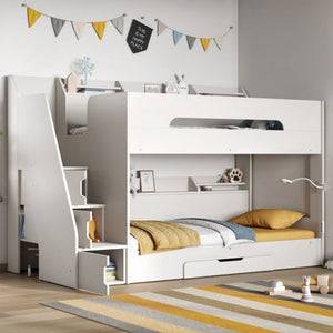 Flair Furnishings Slick Staircase Bunk Bed | With Storage Bunk flair 