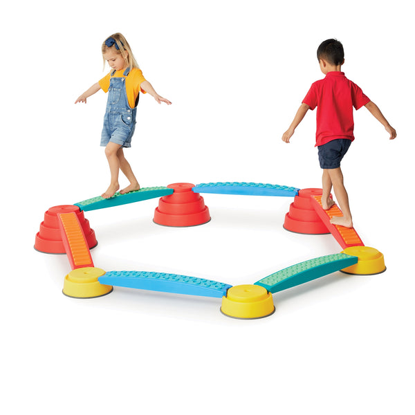 Gonge Build N' Balance® Tactile Set – Sensory Balance Course for Kids | 2-11 Years gonge
