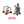 Gonge GoGo Bus Pedal Racer – Fun Balance & Coordination Training for Kids | 4 - 12 years gonge Red GoGo Bus with Handles