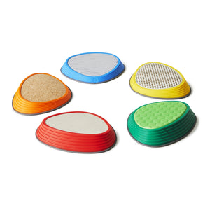 Gonge River Stones Tactile – Sensory Balance Stones for Tactile Exploration | 3 Years+ gonge Vibrant Colours