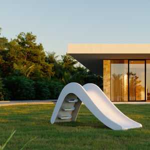 Jupiduu White Dolphin Outdoor Slide | Weatherproof Garden Slide for Kids | 18M+ jupiduu 
