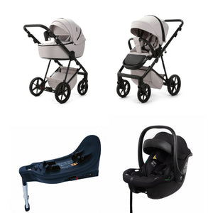 Mee-go Milano Evo All-in-One | Complete Travel System with Carrycot, Car Seat & ISOFIX Base - Little Gliders