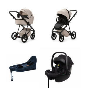 Mee-go Milano Evo All-in-One Luxe | Complete Travel System with Carrycot, Car Seat & ISOFIX Base - Little Gliders