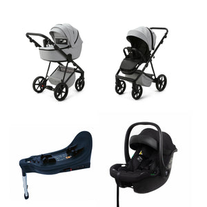 Mee-go Milano Evo All-in-One Luxe | Complete Travel System with Carrycot, Car Seat & ISOFIX Base - Little Gliders