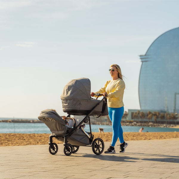 Mee-go Uno+ 3-in-1 Pushchair | Complete Travel System with Car Seat & Carrycot – One or Two Children - Little Gliders