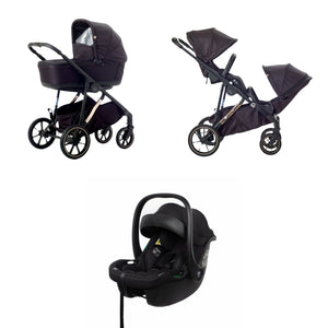 Mee-go Uno+ 3-in-1 Pushchair | Complete Travel System with Car Seat & Carrycot – One or Two Children - Little Gliders