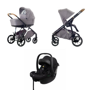 Mee-go Uno+ 3-in-1 Pushchair | Complete Travel System with Car Seat & Carrycot – One or Two Children - Little Gliders