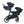 Mee-go Uno+ Twin All-in-One Pushchair | Complete Twin Travel System with Car Seat & ISOFIX – for Two Children - Little Gliders