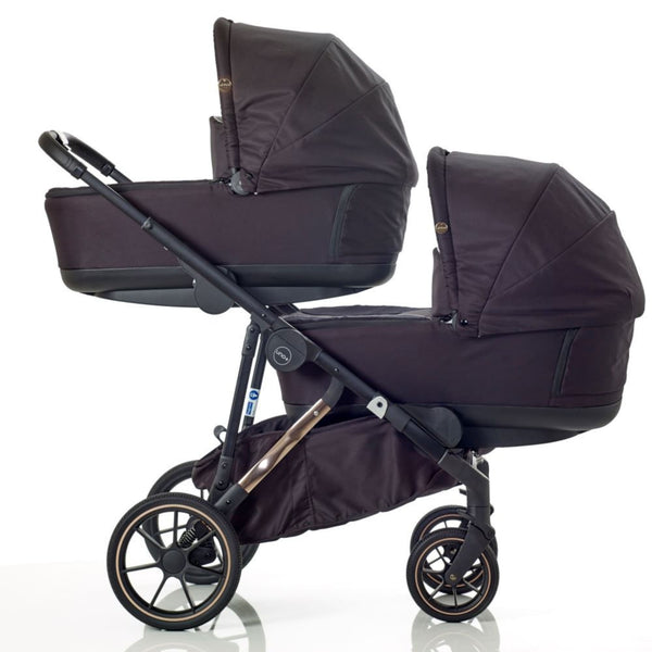Mee-go Uno+ Twin All-in-One Pushchair | Complete Twin Travel System with Car Seat & ISOFIX – for Two Children - Little Gliders