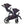 Mee-go Uno+ Twin All-in-One Pushchair | Complete Twin Travel System with Car Seat & ISOFIX – for Two Children - Little Gliders
