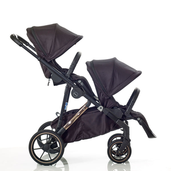 Mee-go Uno+ Twin All-in-One Pushchair | Complete Twin Travel System with Car Seat & ISOFIX – for Two Children - Little Gliders