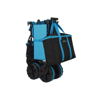 Micro Deluxe Wagon Black | Foldable All-Terrain Wagon with Sunroof & Cool Bag micro 