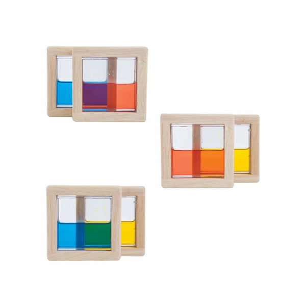 PlanToys Water Blocks – Eco-Friendly Colour Mixing Sensory Toy | Ages 3+ Wooden Toy PlanToys