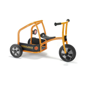 Winther Circleline Ambulance Trike - Durable Orange Ride-On for Imaginative Play | Ages 4-7 - Little Gliders