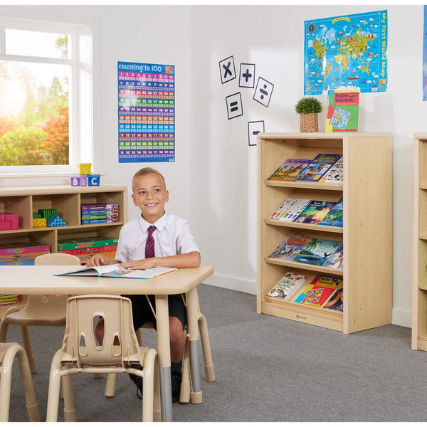 Wisdom Elegant Sloping Book Display – Face-On Early Years Bookshelf | Ages 2+ wisdom 