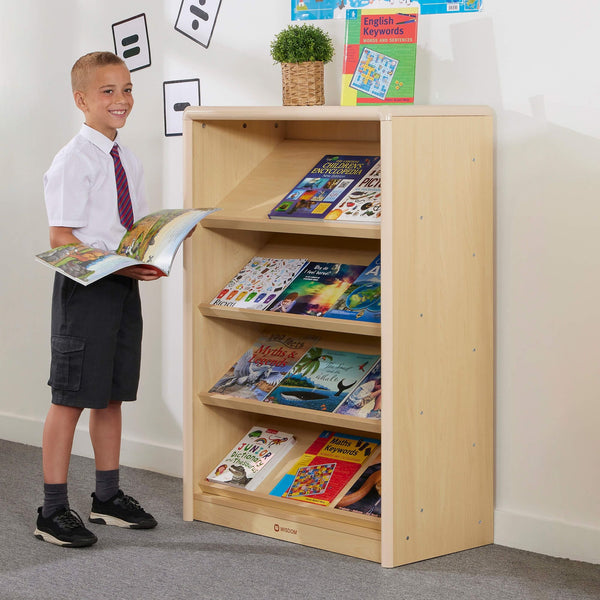 Wisdom Elegant Sloping Book Display – Face-On Early Years Bookshelf | Ages 2+ wisdom 