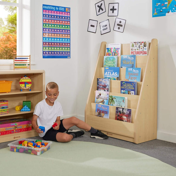 Wisdom Elegant Tall Basic Book Storage – Face-On Bookshelf | Ages 2+ wisdom 