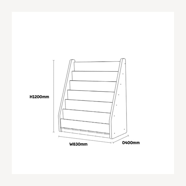 Wisdom Elegant Tall Basic Book Storage – Face-On Bookshelf | Ages 2+ wisdom 