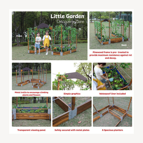 Wisdom Little Garden Discovery Zone – Outdoor Sensory Planter Play Set | Ages 2+ wisdom 