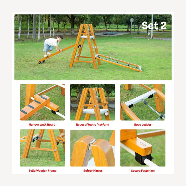 Wisdom Mini Exploration Challenge Sets – Outdoor Climbing Course for Kids | Ages 3+ wisdom Set 2