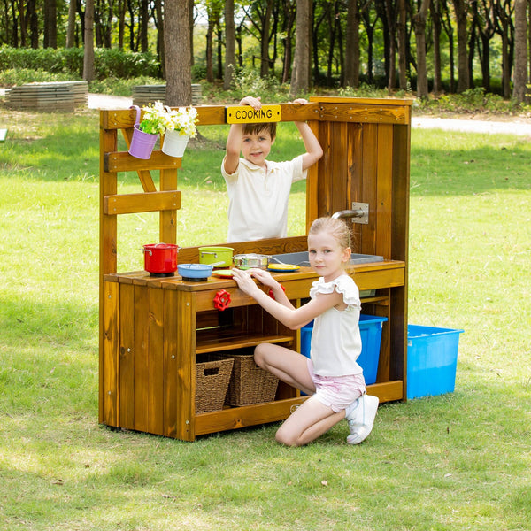 Wisdom Outdoor Kitchen with Pump – Water & Role Play Station for Kids | Ages 3+ wisdom 