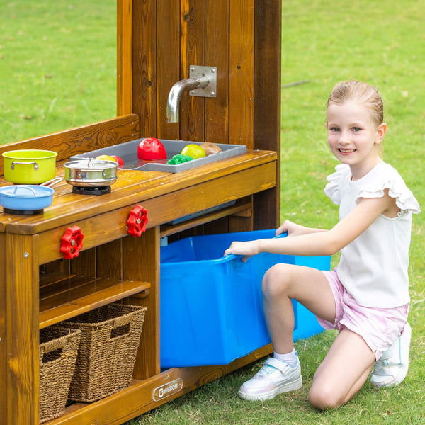 Wisdom Outdoor Kitchen with Pump – Water & Role Play Station for Kids | Ages 3+ wisdom 