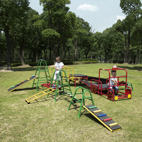 Wisdom Outdoor Play Gym Complete Set – 16-Piece Climbing System | Ages 3-11 wisdom 
