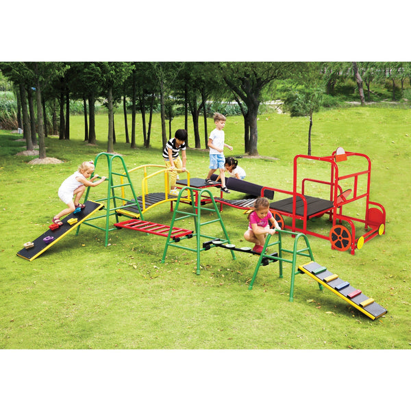 Wisdom Outdoor Play Gym Complete Set – 16-Piece Climbing System | Ages 3-11 wisdom 