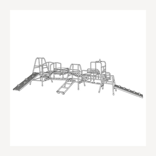 Wisdom Outdoor Play Gym Complete Set – 16-Piece Climbing System | Ages 3-11 wisdom 