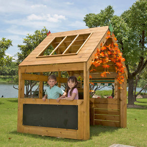 Wisdom Outdoor Playhouse – Wooden Garden Role Play House for Kids | Ages 3+ wisdom 