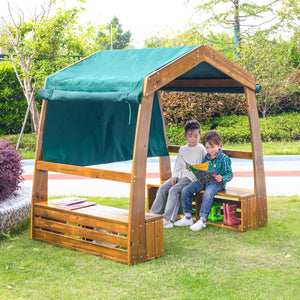 Wisdom Outdoor Reading Den – Cosy Covered Reading Shelter for Kids | Ages 3+ wisdom 